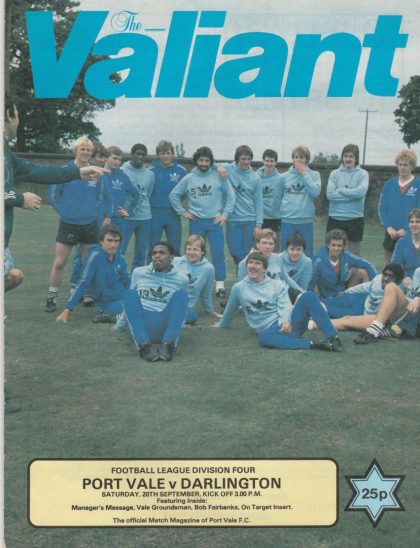 Port Vale v Darlington  20-Sep-1980