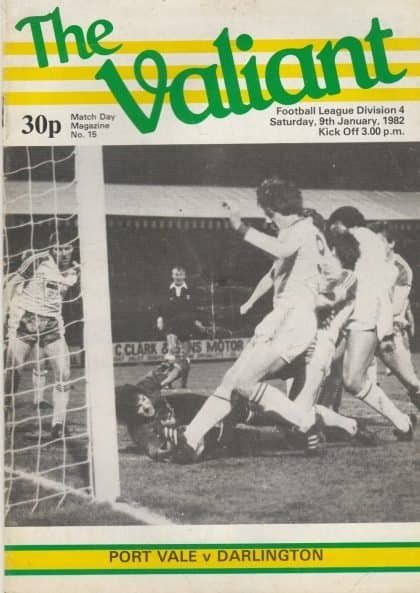 Port Vale v Darlington  09-Jan-1982