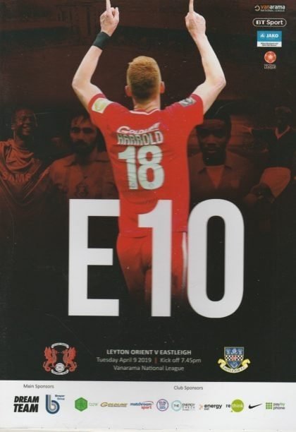 Leyton Orient v Eastleigh  09-Apr-2019