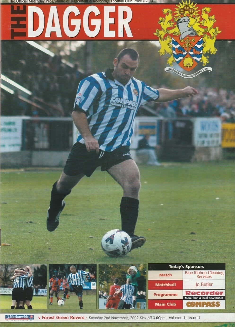 Dagenham & Redbridge v Forest Green Rovers 02-Nov-2002