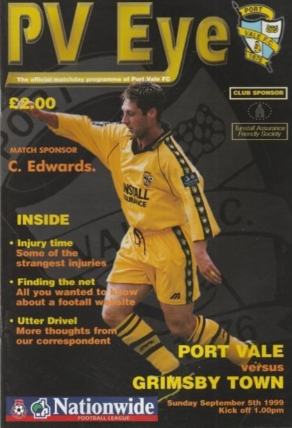 Port Vale v Grimsby Town 05-Sep-1999