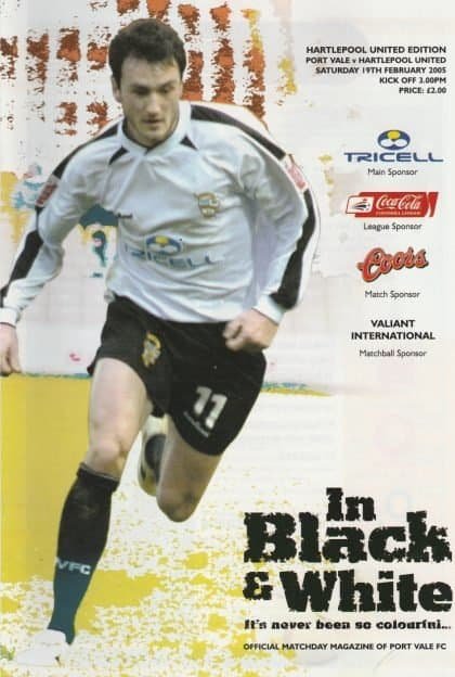 Port Vale v Hartlepool United  19-Feb-2005