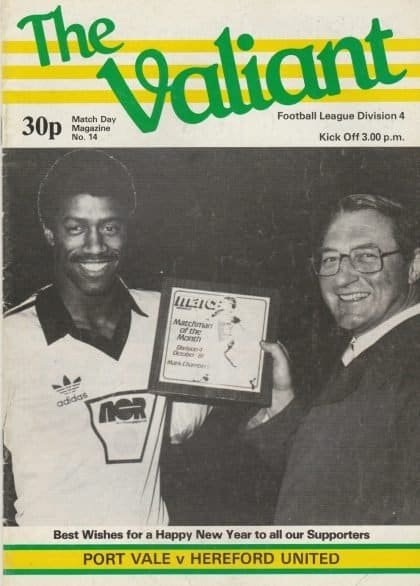 Port Vale v Hereford United 26-Dec-1981