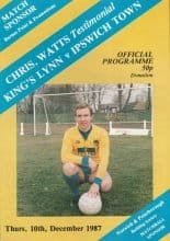 Kings Lynn v Ipswich Town  10-Dec-1987