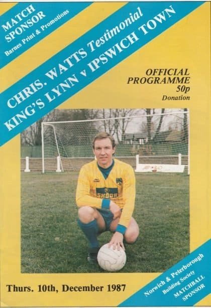Kings Lynn v Ipswich Town  10-Dec-1987