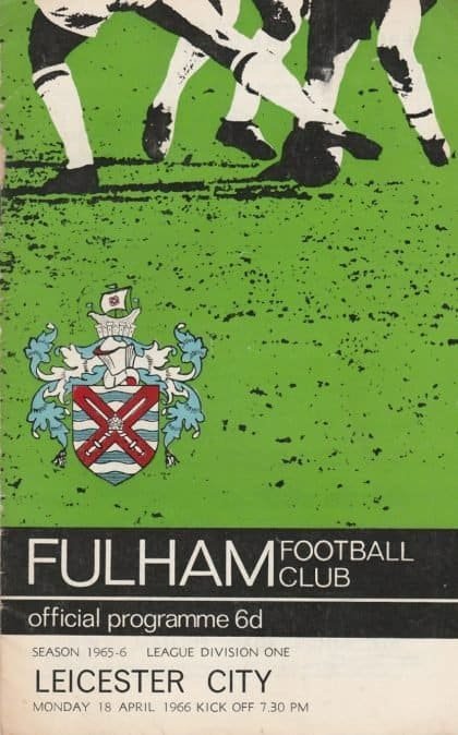 Fulham v Leicester City 18-Apr-1966