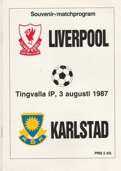 Karlstad BK v Liverpool 03-Aug-1987