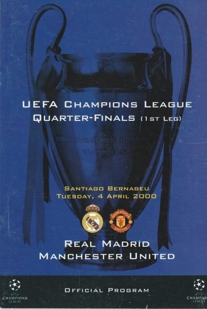 Real Madrid v Manchester United  04-Apr-2000