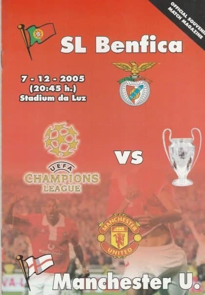 Benfica v Manchester United  07-Dec-2005
