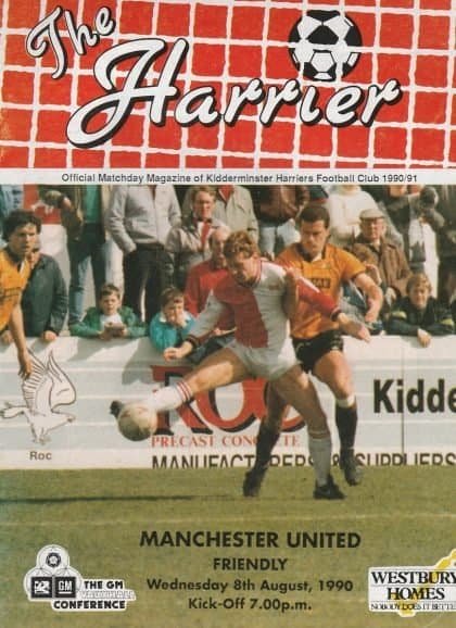 Kidderminster Harriers v Manchester United 08-Aug-1990