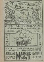 Plymouth Argyle v Northampton Town 22-Feb-1958