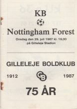 Gilleleje v Nottingham Forest   29-Jul-1987
