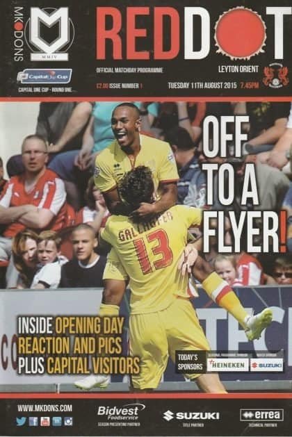 Milton Keynes Dons v Leyton Orient 11-Aug-2015