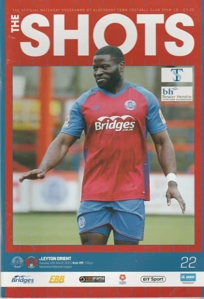 Aldershot v Leyton Orient  12-Mar-2019