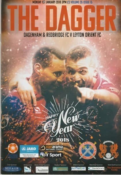 Dagenham & Redbridge v Leyton Orient  01-Jan-2018
