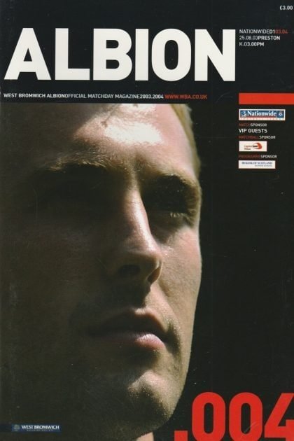 West Bromwich Albion v Preston North End  25-Aug-2003