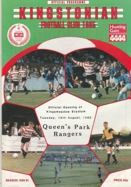 Kingstonian v Queen's Park Rangers 14-Aug-1990