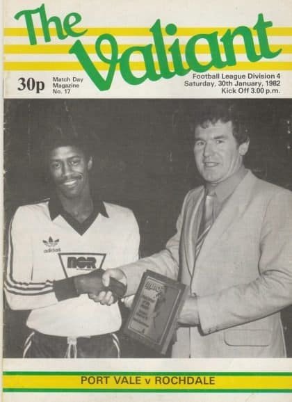 Port Vale v Rochdale 30-Jan-1982