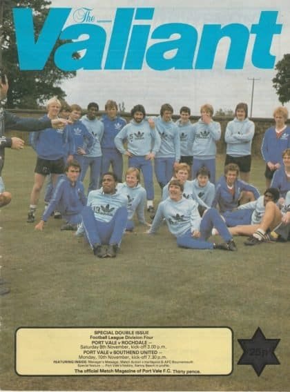 Port Vale v Rochdale 08-Nov-1980