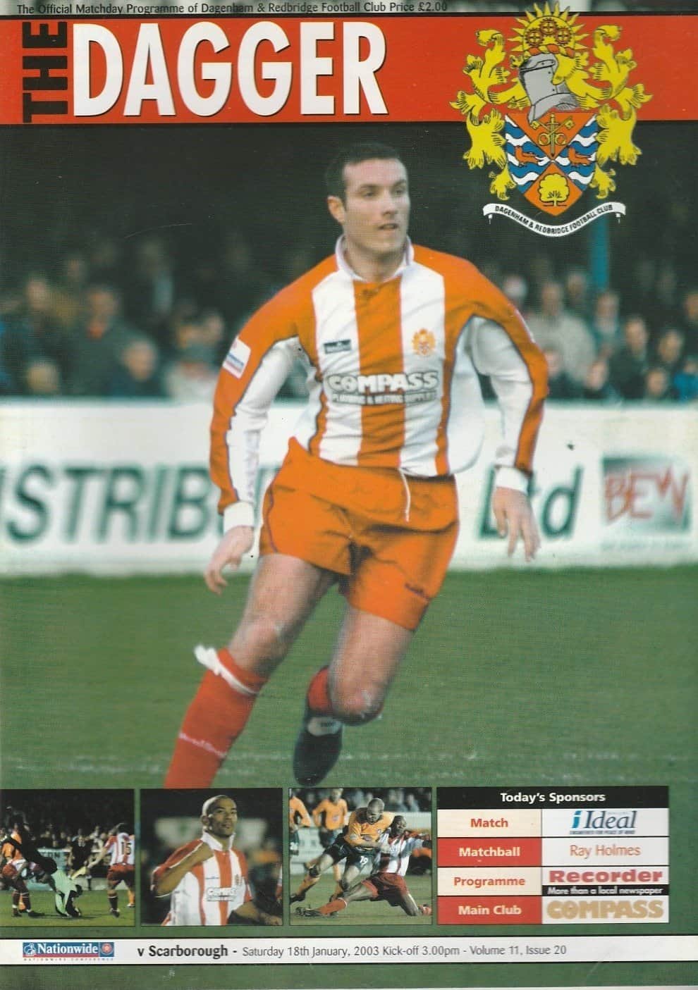 Dagenham & Redbridge v Scarborough 18-Jan-2003