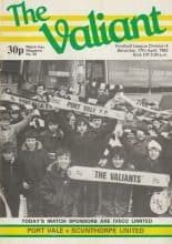 Port Vale v Scunthorpe United 17-Apr-1982