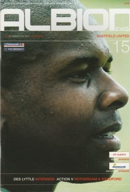 West Bromwich Albion v Sheffield United  08-Dec-2001