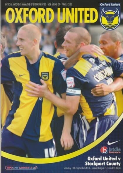 Oxford United v Stockport County 18-Sep-2010