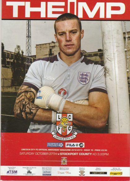 Lincoln City v Stockport County 27-Oct-2012