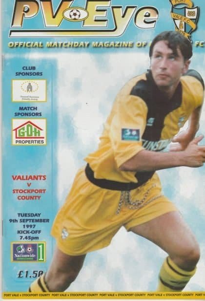 Port Vale v Stockport County 09-Sep-1997