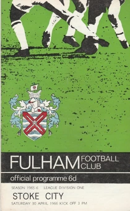 Fulham v Stoke City  30-Apr-1966