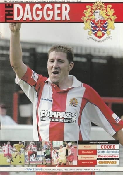 Dagenham & Redbridge v Telford United  26-Aug-2002