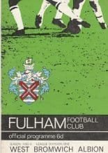 Fulham v West Bromwich Albion  02-Apr-1966