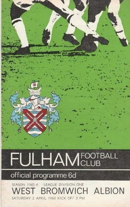 Fulham v West Bromwich Albion  02-Apr-1966