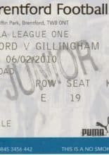 Brentford v Gillingham 06-Feb-2010
