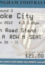 Gillingham v Stoke City 07-Jan-2012