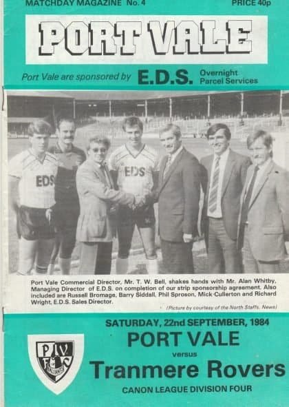 Port Vale v Tranmere Rovers 22-Sep-1994