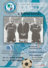 Forfar Athletic v Albion Rovers 05-Dec-2009