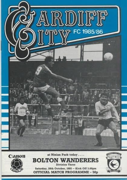 Cardiff City v Bolton Wanderers 26-Oct-1985