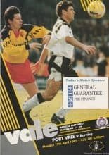 Port Vale v Burnley 17-Apr-1995