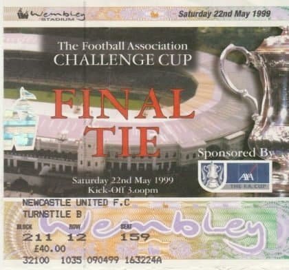Manchester United v Newcastle United 22-May-1999