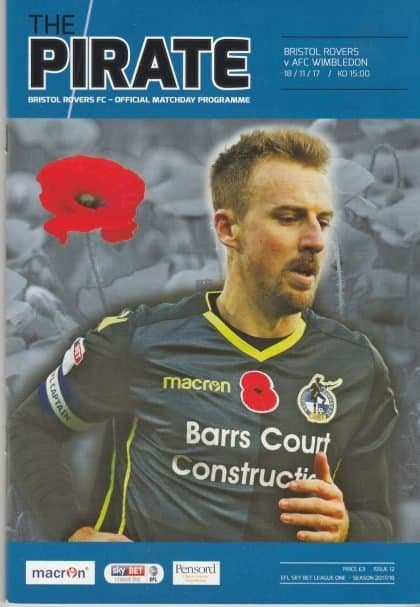 Bristol Rovers v AFC Wimbledon 18-Nov-2017