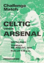 Glasgow Celtic v Arsenal 08-Aug-1978