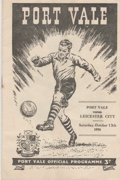 Port Vale v Leicester City  13-Oct-1956