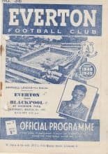 Everton v Blackpool  05-Mar-1949