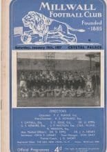 Millwall v Crystal Palace  19-Jan-1957
