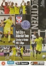 York City v Aldershot Town  01-Oct-2016