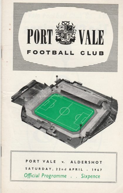 Port Vale v Aldershot 22-Apr-1967