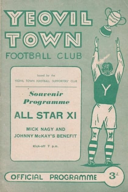 Yeovil Town v All Star XI 15-Oct-1957