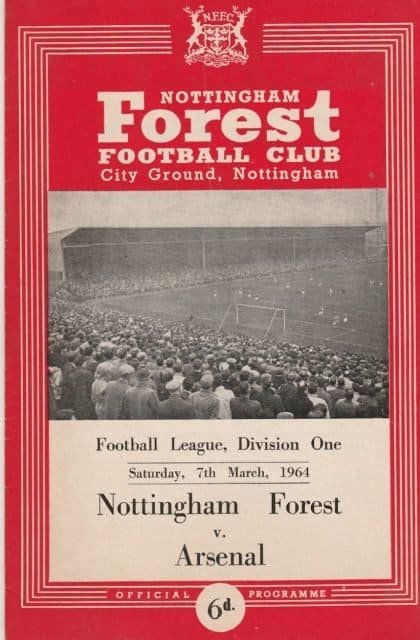 Nottingham Forest v Arsenal  07-Mar-1964