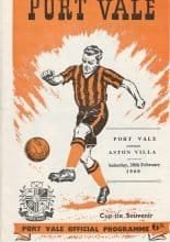 Port Vale v Aston Villa   20-Feb-1960